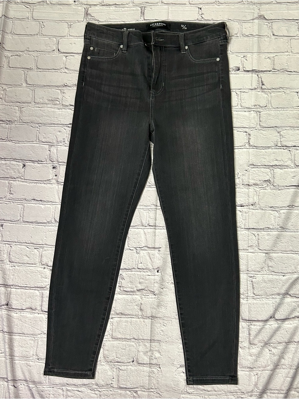 Liverpool Charcoal Black Skinny Jeans